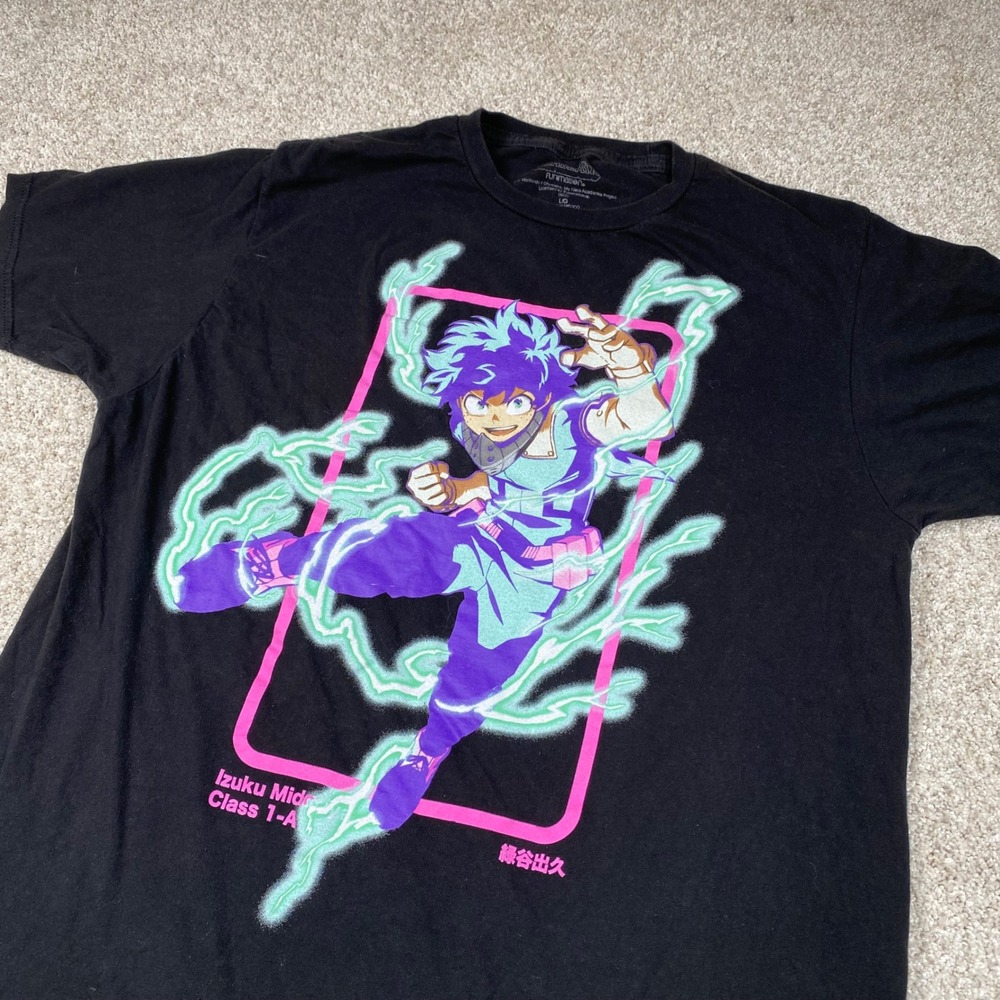 My Hero‎ Academia Izuku Midoriya Mens Large Tshirt Funimation Anime Manga